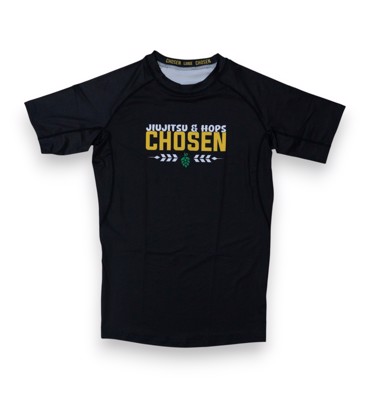 CHOSEN Beer and jiu Jitsu RASHGUARD - BLACK